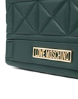 LOVE MOSCHINO BANDOLERA VERDE ACOLCHADA