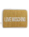 LOVE MOSCHINO BANDOLERA DE RAFIA NAT/BLANCO