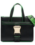 LOVE MOSCHINO MINI BOLSO NEGRO Y VERDE