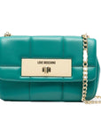 LOVE MOSCHINO BANDOLERA ACOLCHADA VERDE