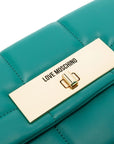 LOVE MOSCHINO BANDOLERA ACOLCHADA VERDE