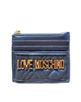 LOVE MOSCHINO TARJETERO-MONEDERO AZUL