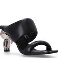 KARL LAGERFELD IKON HEEL PADDED 2 STRAP BLACK