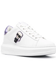 KARL LAGERFELD KAPRI IKONIC LO LACE WHITE LEATHER