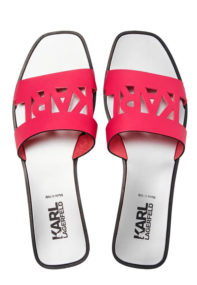 KARL LAGERFELD SKOOT II KUT-OUT FUSCHIA