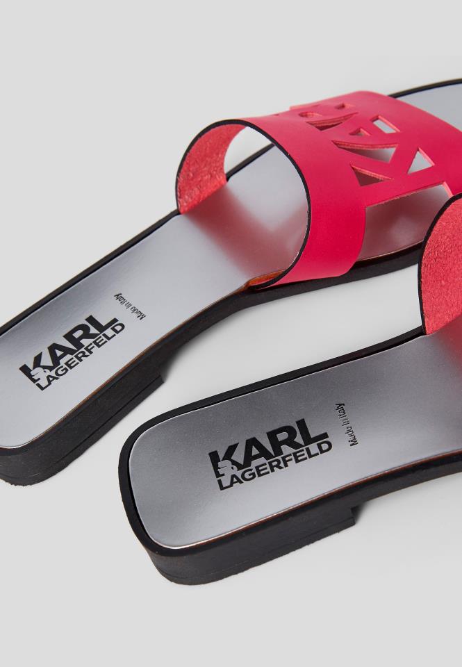 KARL LAGERFELD SKOOT II KUT-OUT FUSCHIA