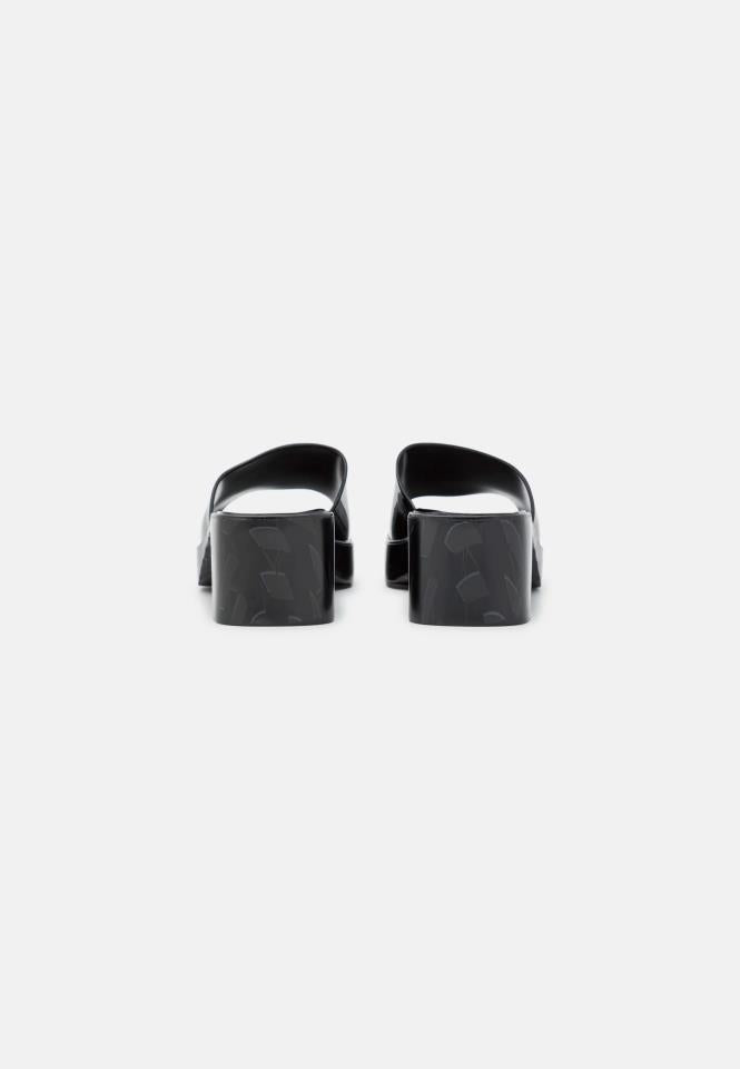 KARL LAGERFELD JELLY BLOK HEEL BLACK