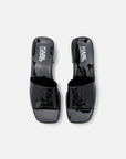 KARL LAGERFELD JELLY BLOK HEEL BLACK