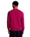 LYLE & SCOTT COTTON MERINO CREW NECK JUMPER ROJO