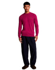 LYLE & SCOTT COTTON MERINO CREW NECK JUMPER ROJO