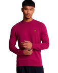 LYLE & SCOTT COTTON MERINO CREW NECK JUMPER ROJO