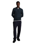 LYLE & SCOTT EAGLE MERINO QUARTER ZIP JUMPER NAVY