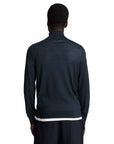 LYLE & SCOTT EAGLE MERINO QUARTER ZIP JUMPER NAVY