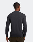 LYLE & SCOTT CREW NECK C MERINO JUMPER CHARCOAL