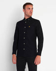 LYLE & SCOTT REGULAR FIT LIGHT WEIGHT OXFORD BLACK