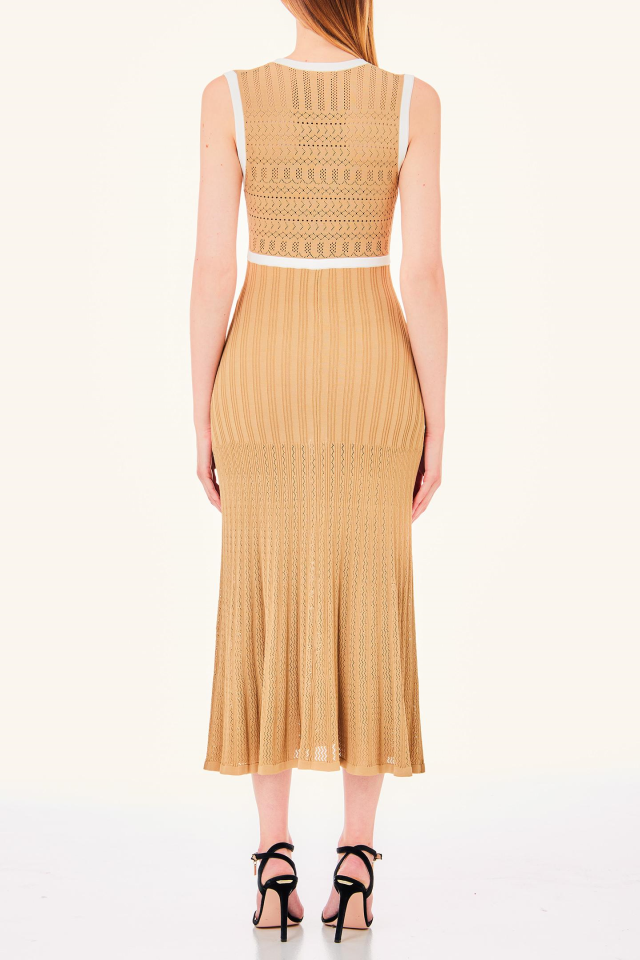 LIU JO VESTIDO DE PUNTO CAMEL