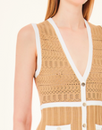 LIU JO VESTIDO DE PUNTO CAMEL