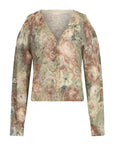LIU JO MAGLIA APERTA SANDERSON PRINT