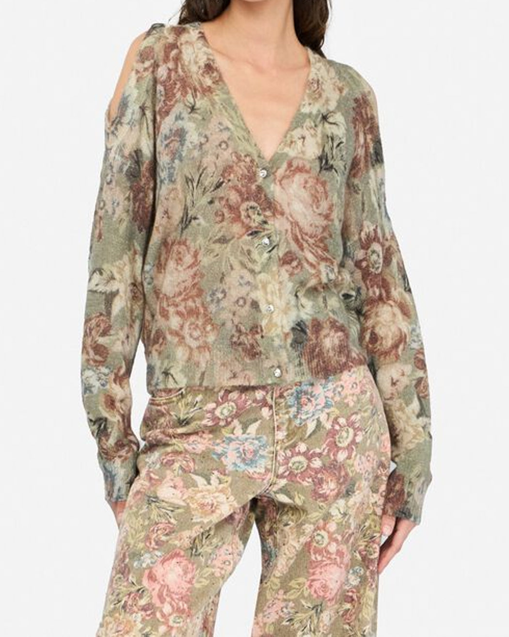 LIU JO MAGLIA APERTA SANDERSON PRINT