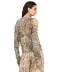 LIU JO MAGLIA APERTA SANDERSON PRINT