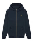 LYLE & SCOTT SOFTSHELL JERSEY ZIP HOODIE DARK NAVY