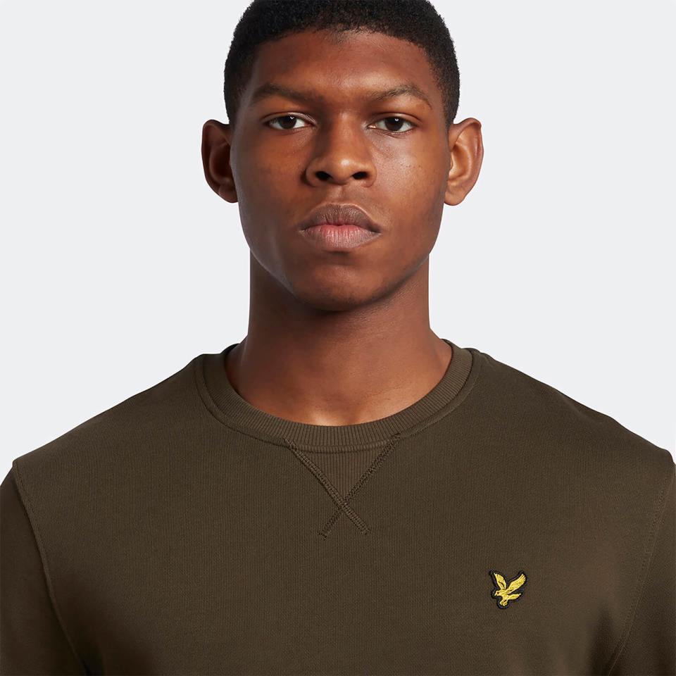 LYLE &amp; SCOTT CREW NECK SWEATSHIRT OLIVE