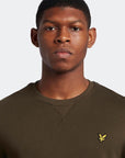 LYLE & SCOTT CREW NECK SWEATSHIRT OLIVE