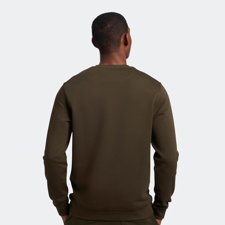 LYLE &amp; SCOTT CREW NECK SWEATSHIRT OLIVE