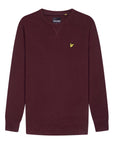 LYLE & SCOTT CREW NECK SWEATSHIRT BURGUNDY