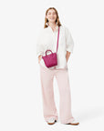 LACOSTE CROSSOVER BAG XS SHOPPING CROSS BAG RUBINE