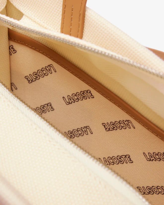 LACOSTE SHOPPING BAG S SHOPPING BAG NATURAL TAN