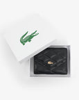 LACOSTE BILLFOLD COMPACT WALLET NOIR