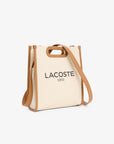 LACOSTE CROSSOVER BAG S TOTE BAG NATURAL TAN