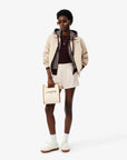 LACOSTE CROSSOVER BAG S TOTE BAG NATURAL TAN