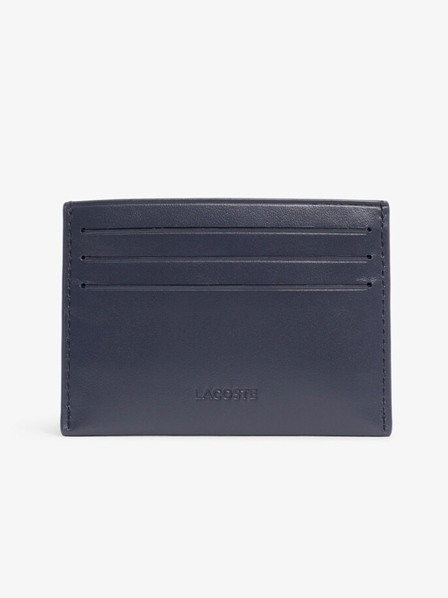 LACOSTE CC HOLDER COW LEATHER MARINE