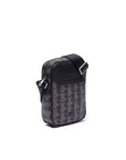 LACOSTE BOLSO BANDOLERA MONOGRAMA ESTAMPADO NEGRO