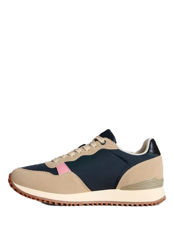 NAPAPIJRI ASTRA WOMAN RUNNING MINERAL NAVY/BEIGE