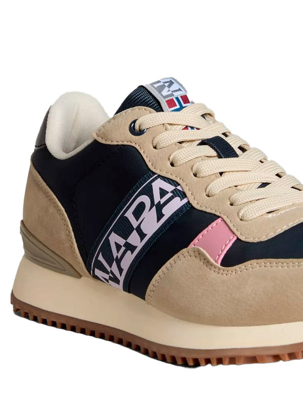 NAPAPIJRI ASTRA WOMAN RUNNING MINERAL NAVY/BEIGE