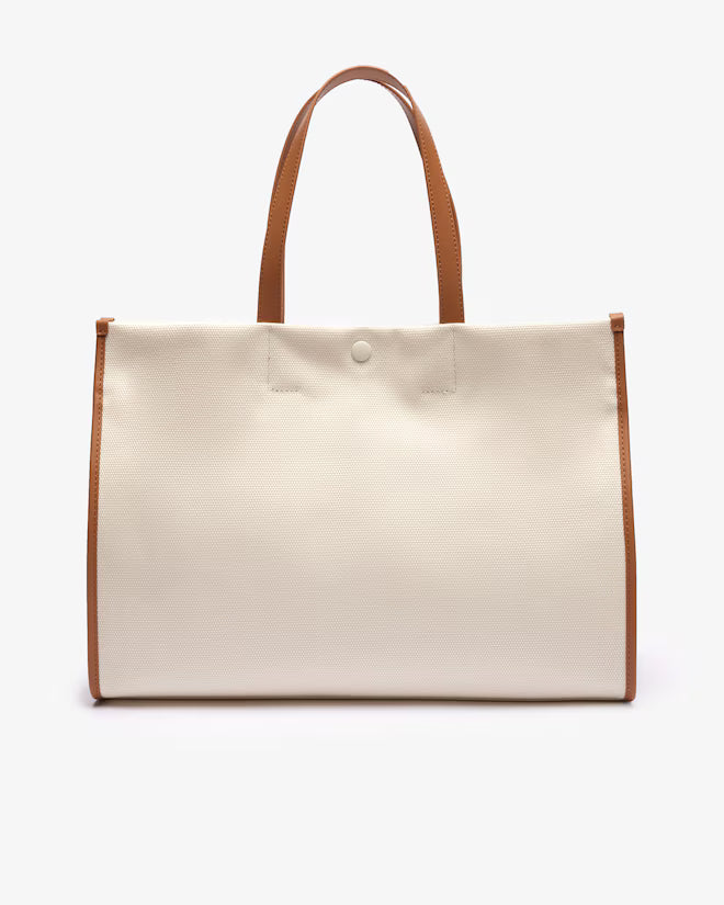 LACOSTE SHOPPING BAG L SHOPPING BAG NATURAL TAN