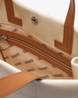 LACOSTE SHOPPING BAG L SHOPPING BAG NATURAL TAN