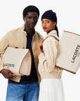 LACOSTE SHOPPING BAG L SHOPPING BAG NATURAL TAN