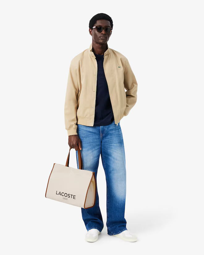 LACOSTE SHOPPING BAG L SHOPPING BAG NATURAL TAN