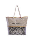 DON ALGODÓN BOLSO DE PLAYA PLASTIFICADO LEOPARDO