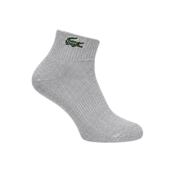LACOSTE ANKLE SOCKS UNISEX ADULT BLANC/ARGENT