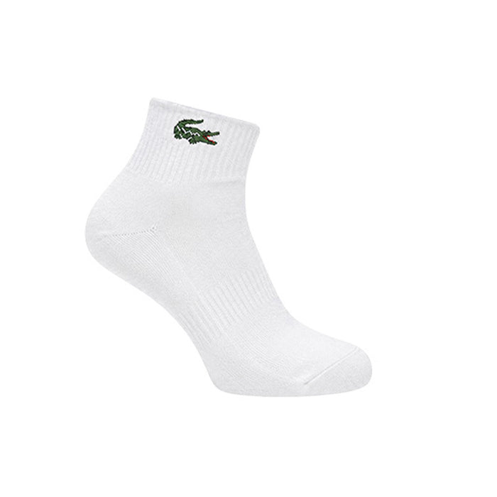 LACOSTE ANKLE SOCKS UNISEX ADULT BLANC/ARGENT