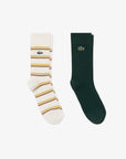 LACOSTE AC946 CREW SOCKS UNISEX ADULT  SINOPLE/FAR