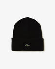 LACOSTE GORRO NEGRO CON LOGOTIPO