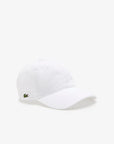 LACOSTE GORRA CON LOGO EN LATERAL BLANCA