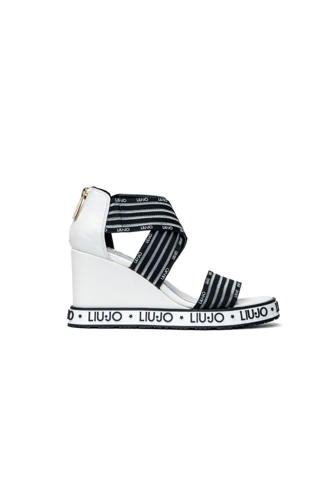 LIU JO SANDAL NICOLE WHITE/BLACK