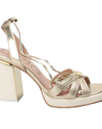 LIU JO SISSI 01 SANDAL METALLIC LIGHT GOLD